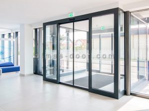 پروژه درب اتوماتیک شیشه ای کشویی مجتمع پتروشیمی تبریز